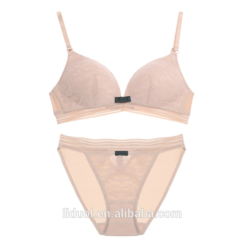 OEM new European and American styles gather together comfortable lace triangle cup hollow stitching 2 row buckle underwire bra s