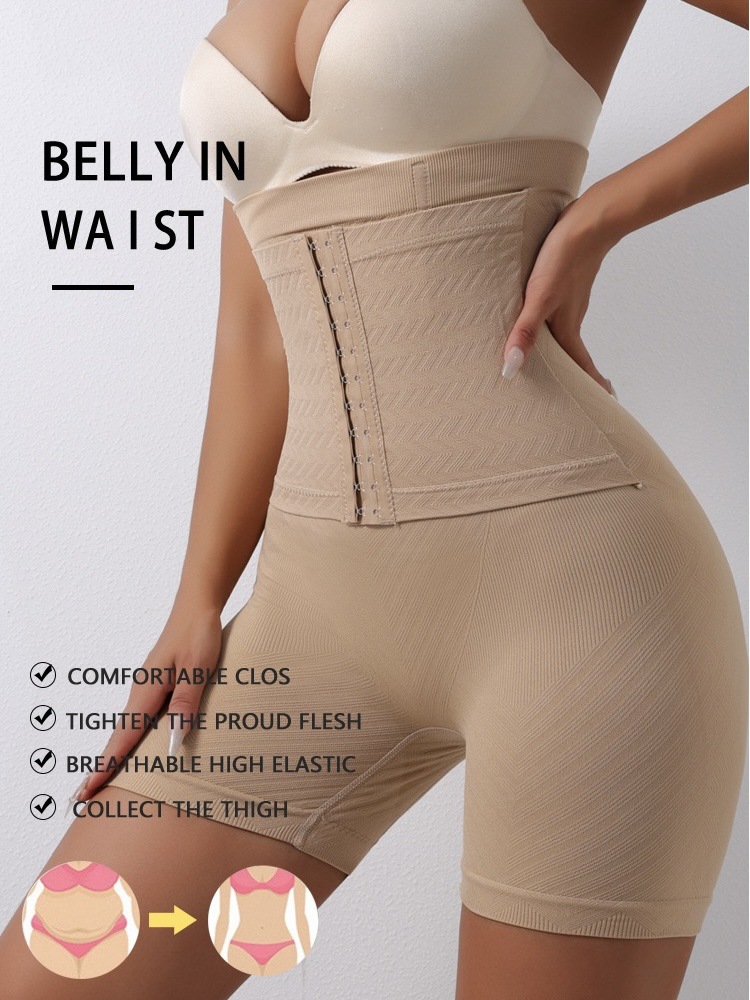 High Waisted Tuck Pants Female Postpartum Body Shaping Body Strengthening Breasted Waist Belly Control Hip Lift Leggings