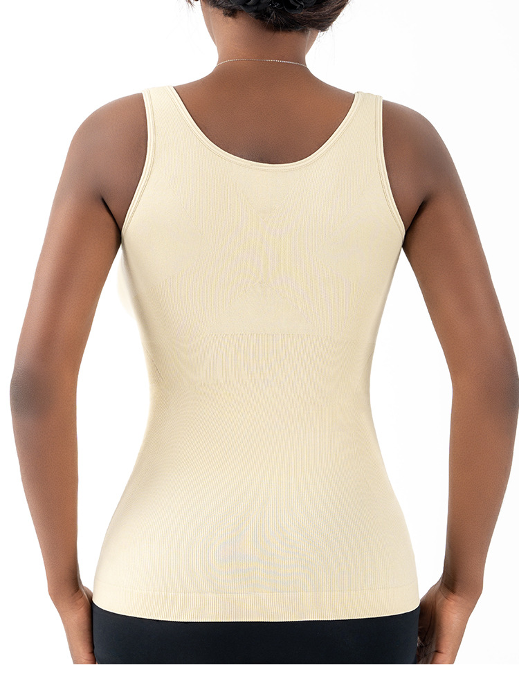 Women's 100%Cotton Ribbed Knitted Vest Short Sleeveless Top with Slim Bottoming Shirt Casual Fitness Style for Spring and Summer