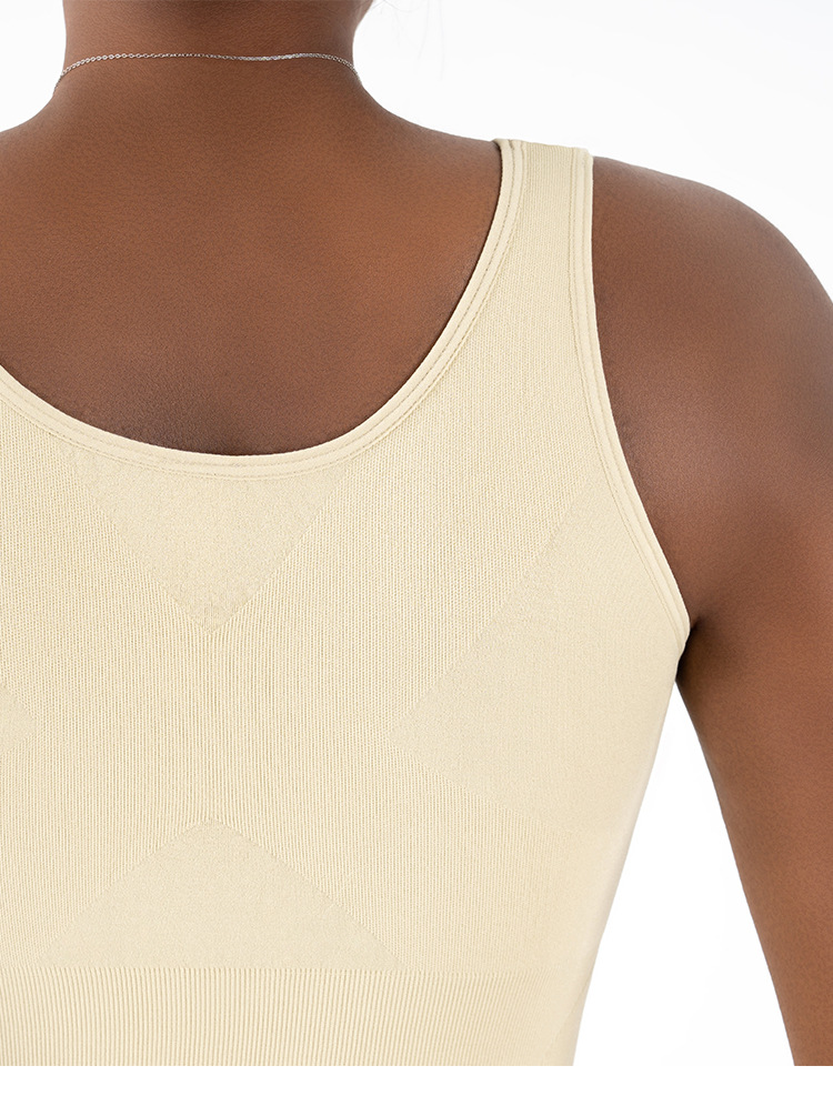 Women's 100%Cotton Ribbed Knitted Vest Short Sleeveless Top with Slim Bottoming Shirt Casual Fitness Style for Spring and Summer