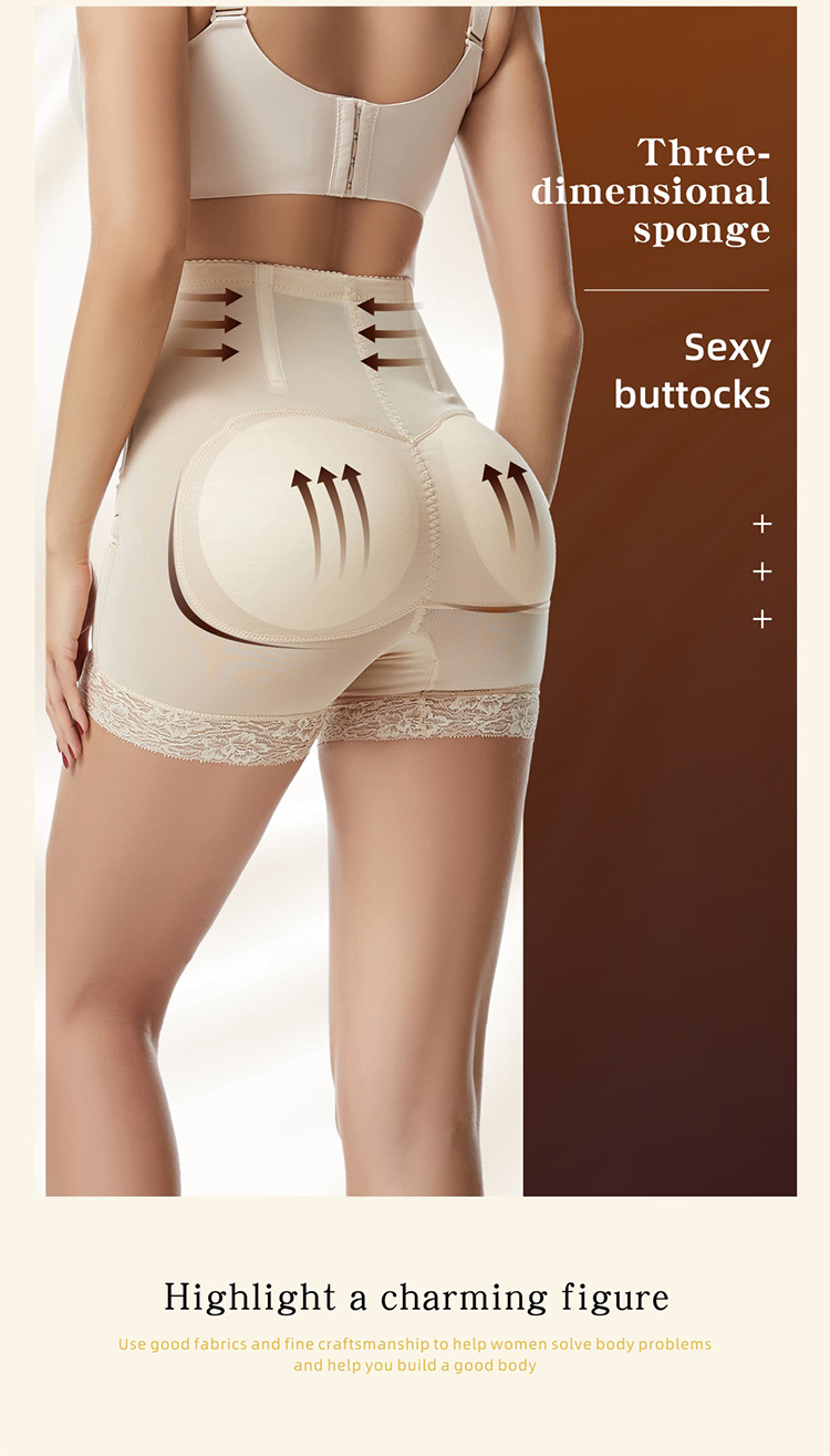 High Quality Bodysuit Shapewear Breathable Lace Butt Lift Hip Panty Mesh Firm Compression Padded Buttocks Underwear Collection