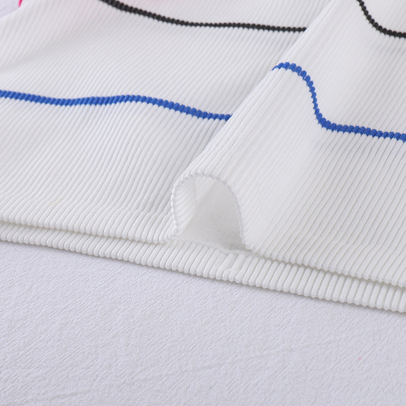 High Quality 95% Cotton 5% Spandex Crew Neck Women Sleeveless Crop Tank Top
