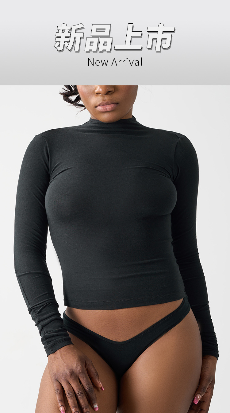 Custom Logo Cut off Women Yoga Top Equestrian Clothing Seamless Gym Workout Sports Long Sleeve Tank Tops for Women
